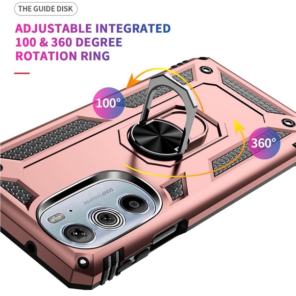 NWT Moto Edge 30 Plus 2022 Case with screen protector, rose gold - Picture 5 of 7